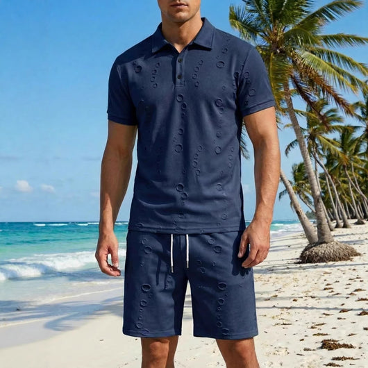 Polo Deportivo Hombre Efecto Desgastado con Botones - Estilo Verano - Image 4