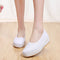Zapatos Blancos de Enfermería para Mujer con Suela Gruesa y Acolchonada