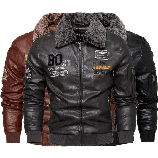 Chaqueta de Cuero Slim Fit para Hombre - Estilo Casual Moderno