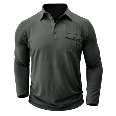 Camisa Clásica de Manga Larga Estilo Europeo para Hombre - Image 17