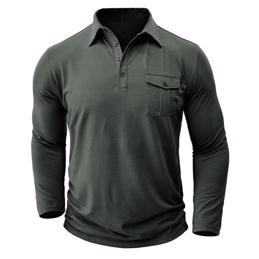 Camisa Clásica de Manga Larga Estilo Europeo para Hombre - Image 17