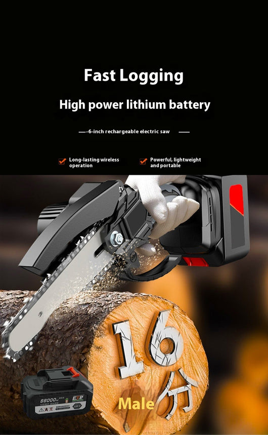 Motosierra Recargable de 6 Pulgadas con Batería de Litio - Image 12