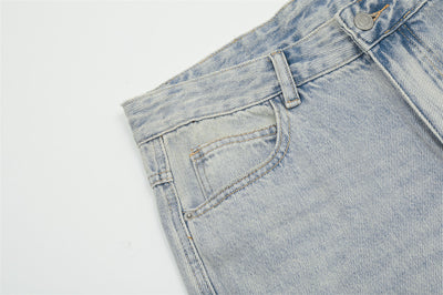 Overol Denim Claro para Hombre con Múltiples Bolsillos y Corte Recto Ancho - Image 10