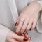 S925 Sterling Silver Plated Korean Personality Creative Chain Tassel Stitching Index Finger Ring YFJ416 Adjustable Opening