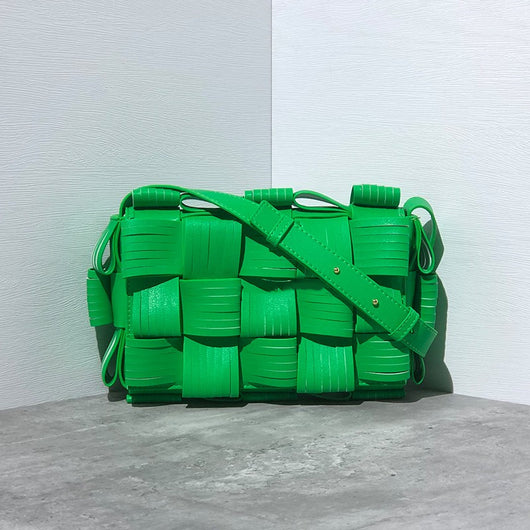 Bolsa de Cuero Tejido Bandolera Casual para Mujer - Image 4