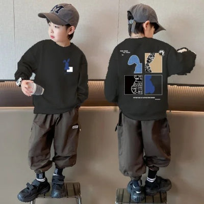 Suéter Infantil de Algodón Compuesto para Niños - Image 7