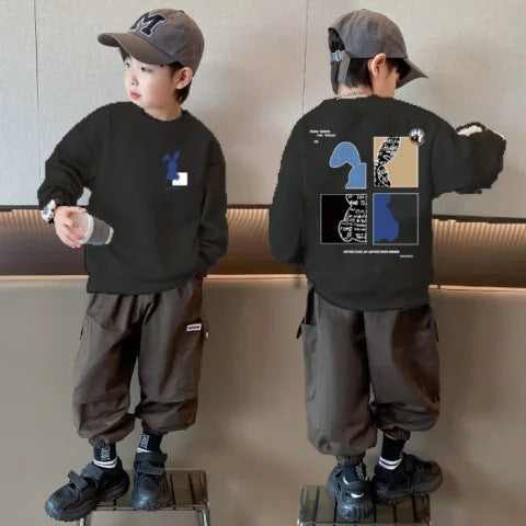 Suéter Infantil de Algodón Compuesto para Niños - Image 7