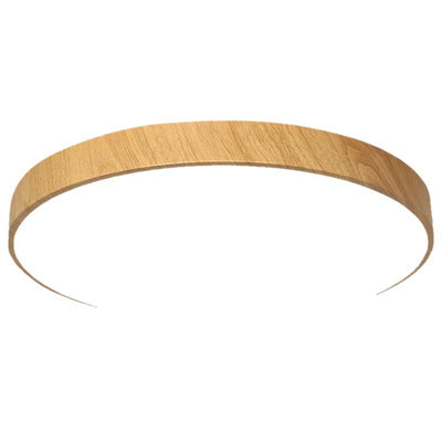 Lámpara de Techo LED Minimalista Estilo Chino Contemporáneo con Textura de Madera - Image 5
