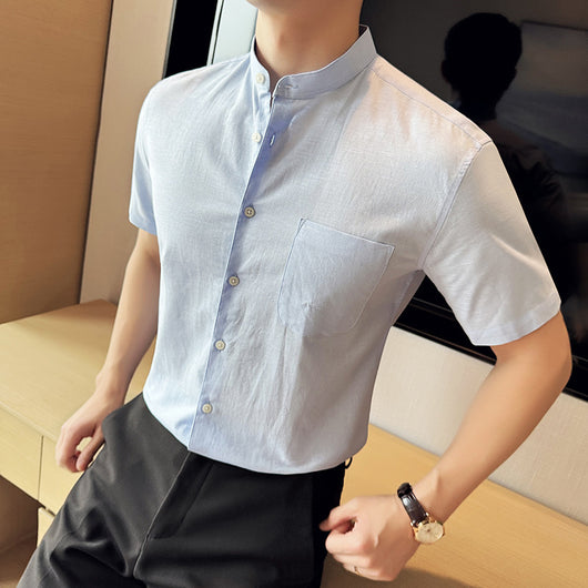 Camisa Hombre Lino Algodón Transpirable Ligera - Image 3