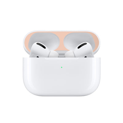 Black metal sticker headphone film, designed to protect the inside of an earbud charging case from dust and fingerprints. - Image 20