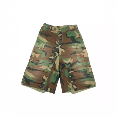 Shorts de Trabajo Holgados Estilo Retro Americano con Camuflaje - Image 5