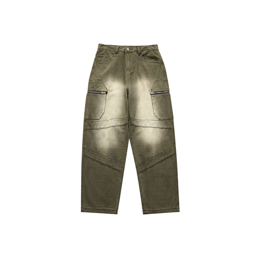 Pantalones de Gabardina Pesada Lavados para Hombre - Corte Versátil - Image 2