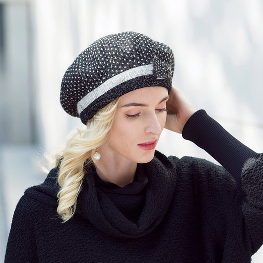 Boina Elegante con Lunares para Mujer - Accesorio Versátil - Image 11
