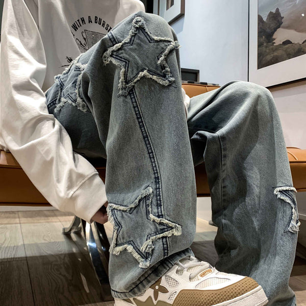 Pantalones Rectos Holgados de Pierna Ancha - Estilo Urbano Moderno
