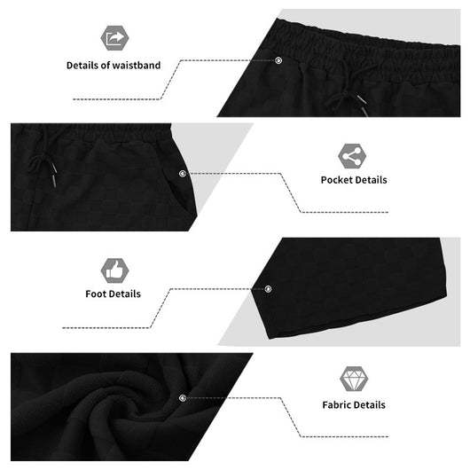 Conjunto de Playera y Shorts Casuales a Cuadros para Hombre - Image 40