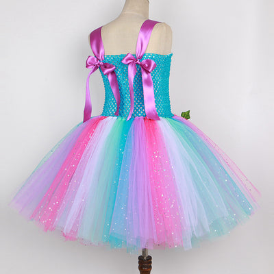 Vestido de Hada con Lentejuelas y Falda Tul Princesa - Image 9