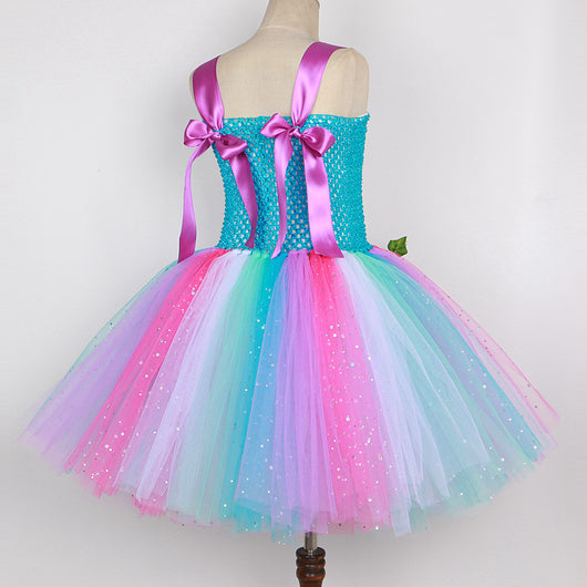 Vestido de Hada con Lentejuelas y Falda Tul Princesa - Image 9