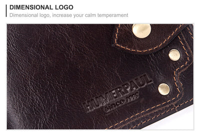 Billetera de Cuero Genuino para Hombre con Múltiples Compartimentos y Protección Antimagnética - Image 10