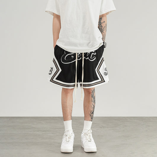 Shorts de Baloncesto con Malla Reforzada y Bordados - Image 7