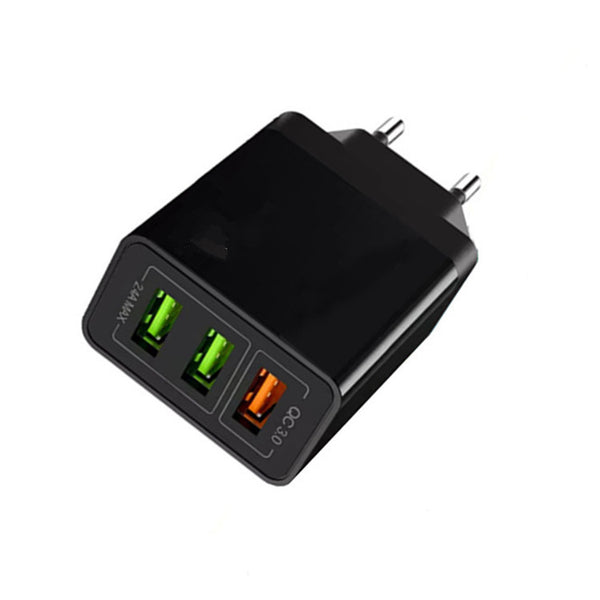 Cargador Rápido Qualcomm Multi-Puerto Estándar Europeo - Image 3