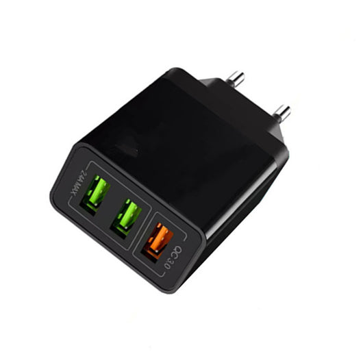 Cargador Rápido Qualcomm Multi-Puerto Estándar Europeo - Image 3