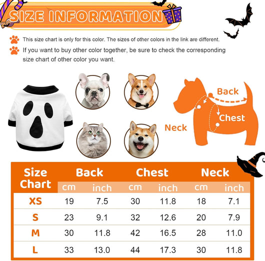 Disfraz de Esqueleto Halloween para Perros y Gatos - Sudadera Ligera para Mascotas Pequeñas - Image 10