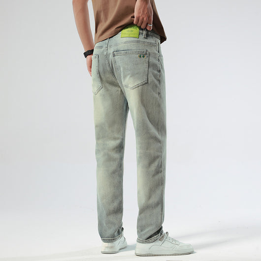 Pantalones Vaqueros Stretch Nostálgicos Slim Fit para Hombre - Image 3