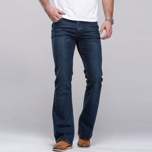 Jeans Casuales Hombre Azul Oscuro Slim Fit Microelástico Lavado Clásico - Image 11