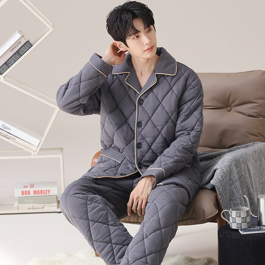 Pijama Acolchado de Tres Capas para Otoño e Invierno - Image 2