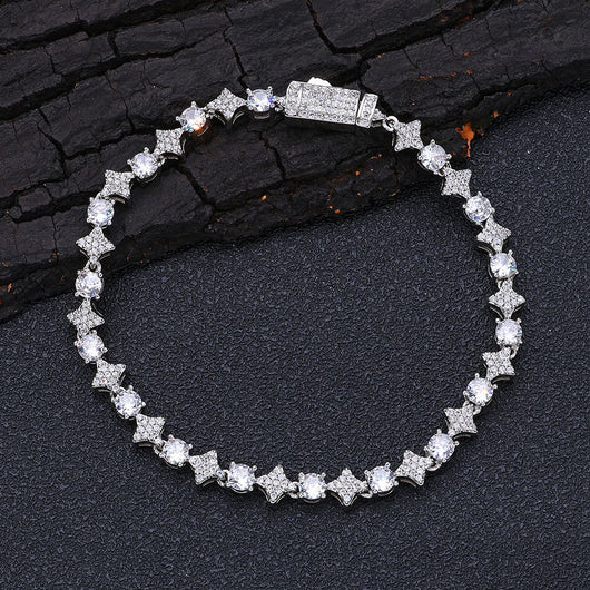 Pulsera de Tenis para Hombre con Circones Estrella de 6mm - Image 7