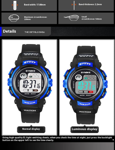 Reloj Deportivo Luminoso Resistente al Agua para Estudiantes - Image 11
