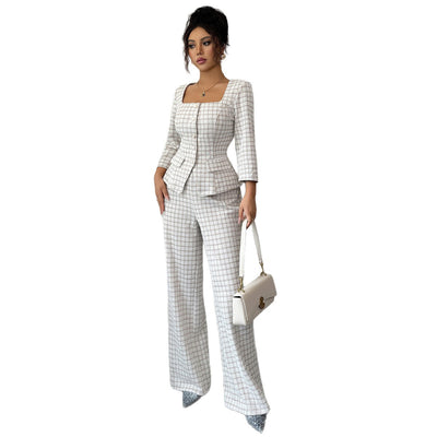 Conjunto Elegante de Camisa Manga Larga y Pantalón para Mujer - Image 5