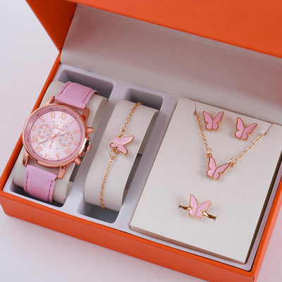 Conjunto de Reloj con Pulsera Graduada y Joyas para Mujer - Image 13