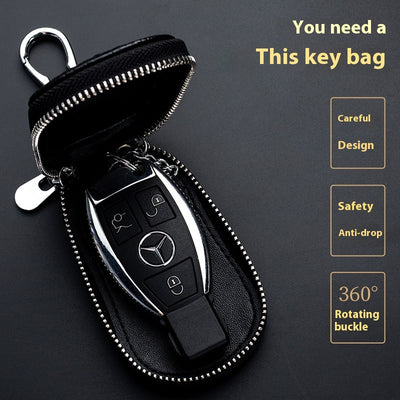 Funda de Cuero Genuino para Llaves de Auto - Unisex - Image 2