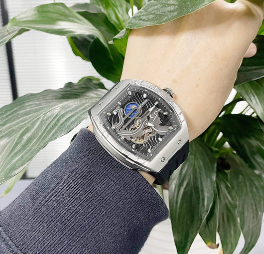 Reloj Mecánico Automático para Hombre con Esfera Hueca y Cristal Luminoso - Image 8