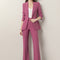 Traje Primavera Rojo Rosa para Mujer