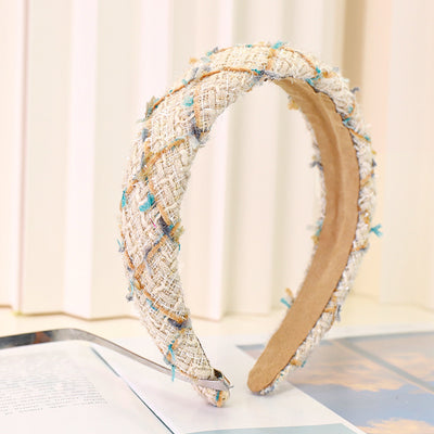 Diadema de Lana a Cuadros Xiaoxiangfeng para Mujer - Image 7