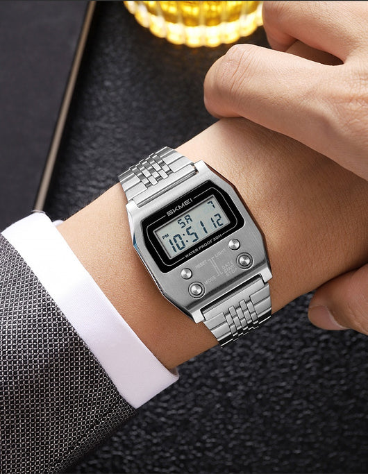 Reloj Digital Minimalista Retro Resistente al Agua para Hombre - Image 11