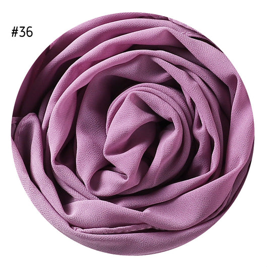 Pañuelo de Gasa Perlada en Colores Sólidos - Cobertura Elegante Monocromática - Image 39