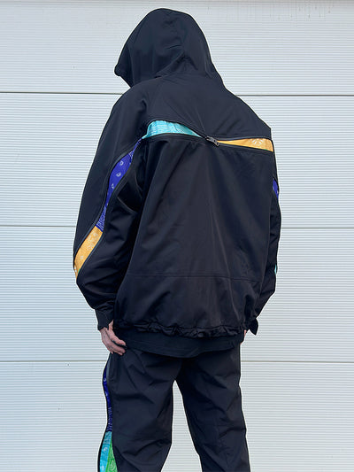 Abrigo de Algodón con Cierre Impermeable y Detalles Florales para Hombre y Mujer - Image 11