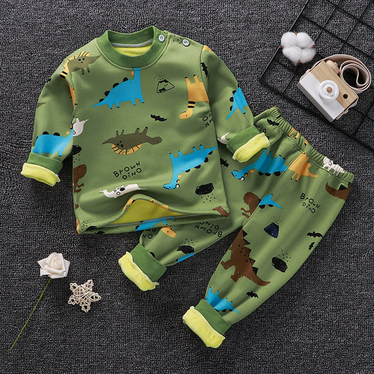 Conjunto Térmico Infantil Forrado en Fleece para Niños y Niñas