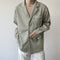 Camisa Cuello Cubano Estilo Coreano Corte Maduro
