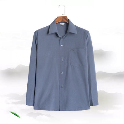 Camisa Casual Suelta de Manga Larga para Hombre - Image 4
