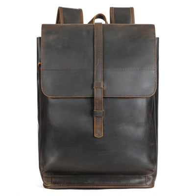 Mochila de Cuero para Viajes de Gran Capacidad con Compartimento Laptop - Image 6