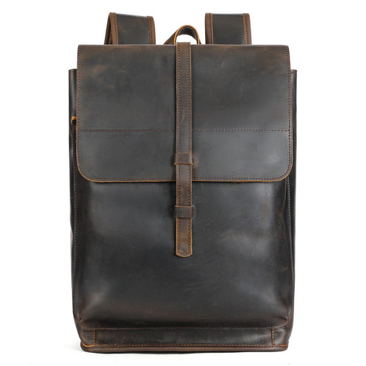 Mochila de Cuero para Viajes de Gran Capacidad con Compartimento Laptop - Image 6