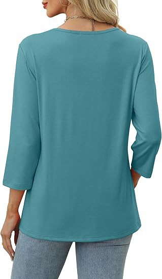 Blusa Casual Mujer Cuello V Botones - Estilo Europeo Otoño - Image 17