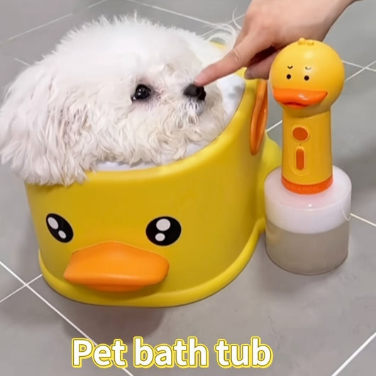 Bañera Portátil para Perros y Gatos con Diseño de Pato - Sin Electricidad - Image 3