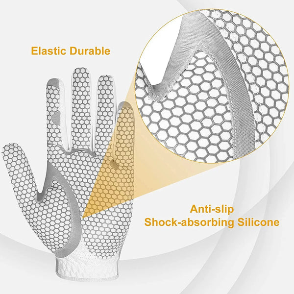 Guantes de Golf Premium en Piel de Cordero con Licra Elástica Transpirable - Image 4