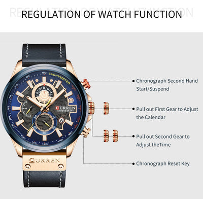 Reloj Multifuncional con Calendario y Correa Resistente al Agua para Hombre - Image 18