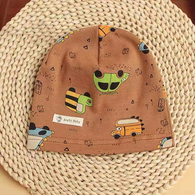 Gorro de Protección Térmica de Algodón Estampado para Bebé - Image 9